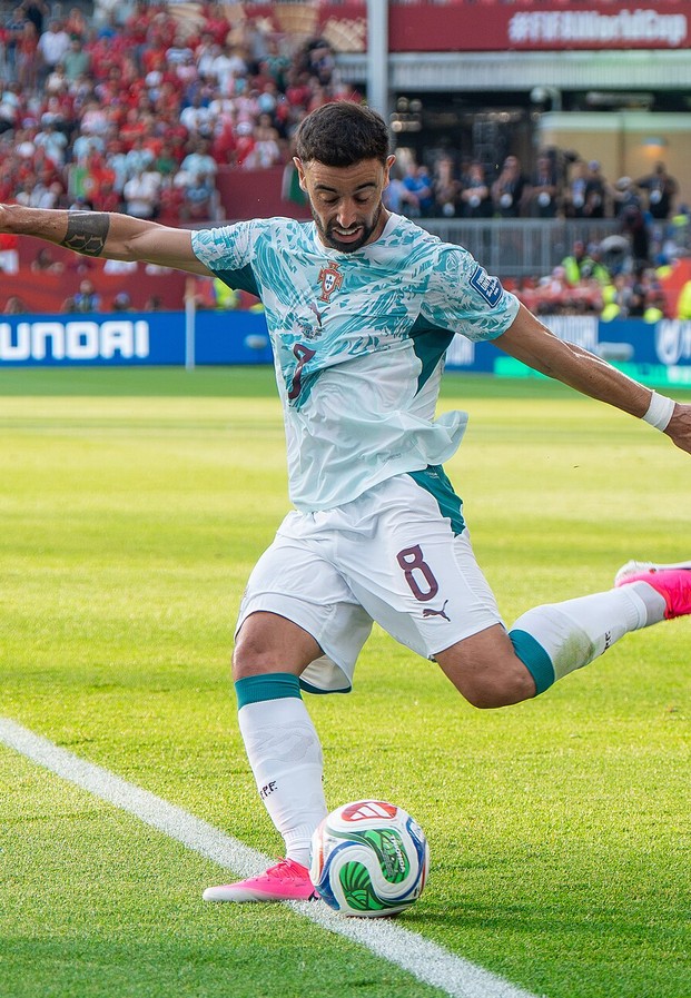 Bruno Fernandes จังหวะเปิดบอลในเกมทีมชาติโปรตุเกส