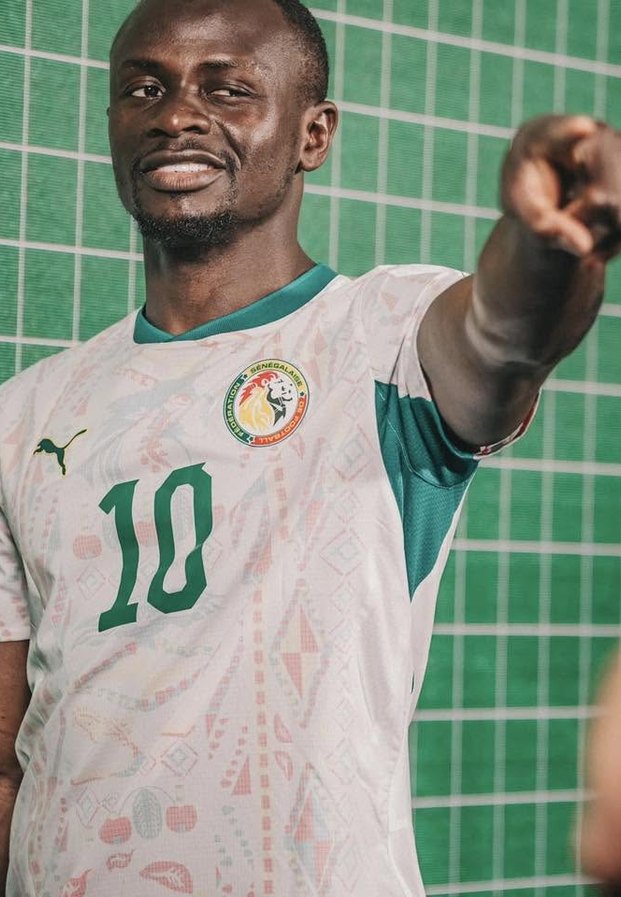 Sadio Mane ชี้นิ้วสั่งเกมในชุดแข่งทีมชาติเซเนกัล