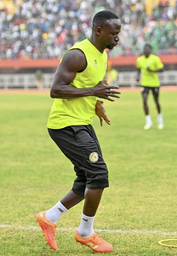 Sadio Mane ระหว่างฝึกซ้อมกับทีมชาติเซเนกัล